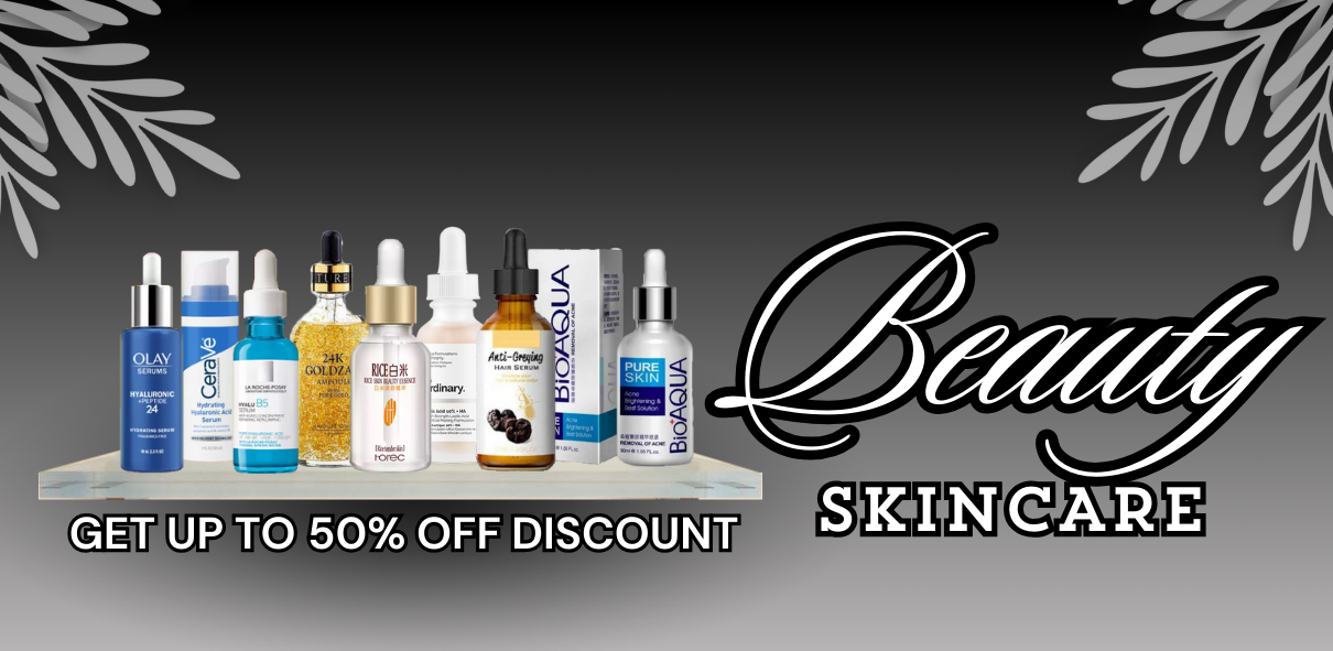 Beauty Skincare Products Banner